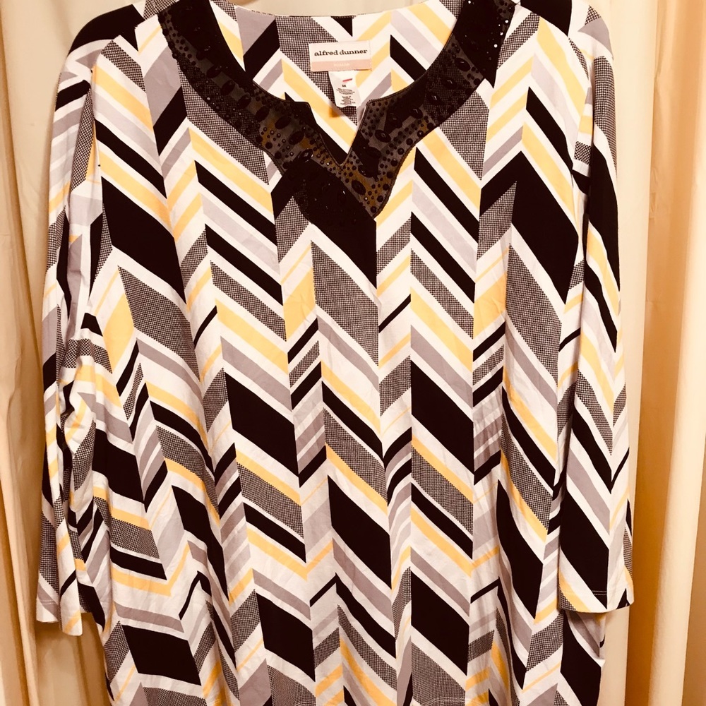 Alfred dunner woman tops  with a sleeve size 3X